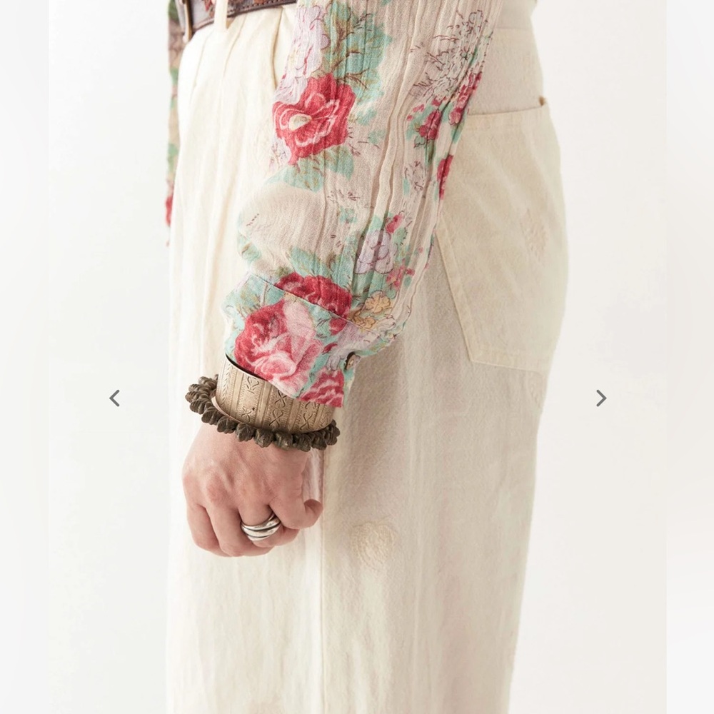 NWT Maison Hotel Georgia Blouse in Candy Roses Floral Shirt - M - Picture 3 of 10